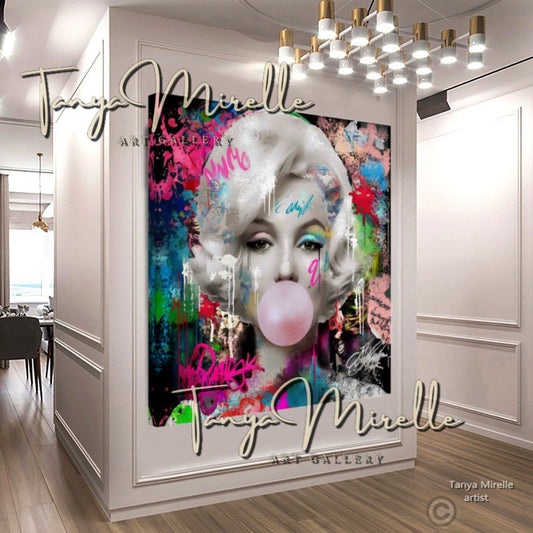 Red Marilyn Monroe Bubble Gum Art, Pop Art Print canvas print canvas wall art celebriti art giclée prints graffiti art print graffiti canvas graffiti canvas art iconic art portrait large canvas print large wall art Large Wall Art Decor merilyn monroe art print Merilyn Monroe painting modern abstract art modern art print pop art print print on canvas ready to hang canvas street art on canvas stretched canvas art wall art prints