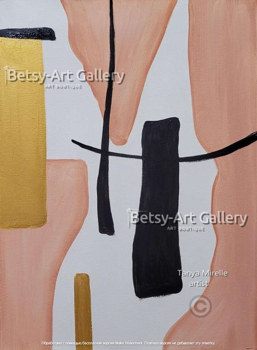 Abstract Painting on Canvas - Modern Minimalist Wall Art Decor #112