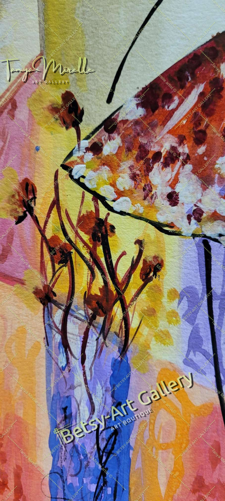 Elegant Watercolor Ballet Painting, Ballerina Dance Art No Frame abstract expressionism art for girls Ballerina Dance ballerina print ballet decor ballet painting birthday gift colorful painting dance wall art dancer illustration elegant art gift for mom modern art modern wall art paper painting small painting wall art home decor watercolor art watercolor painting