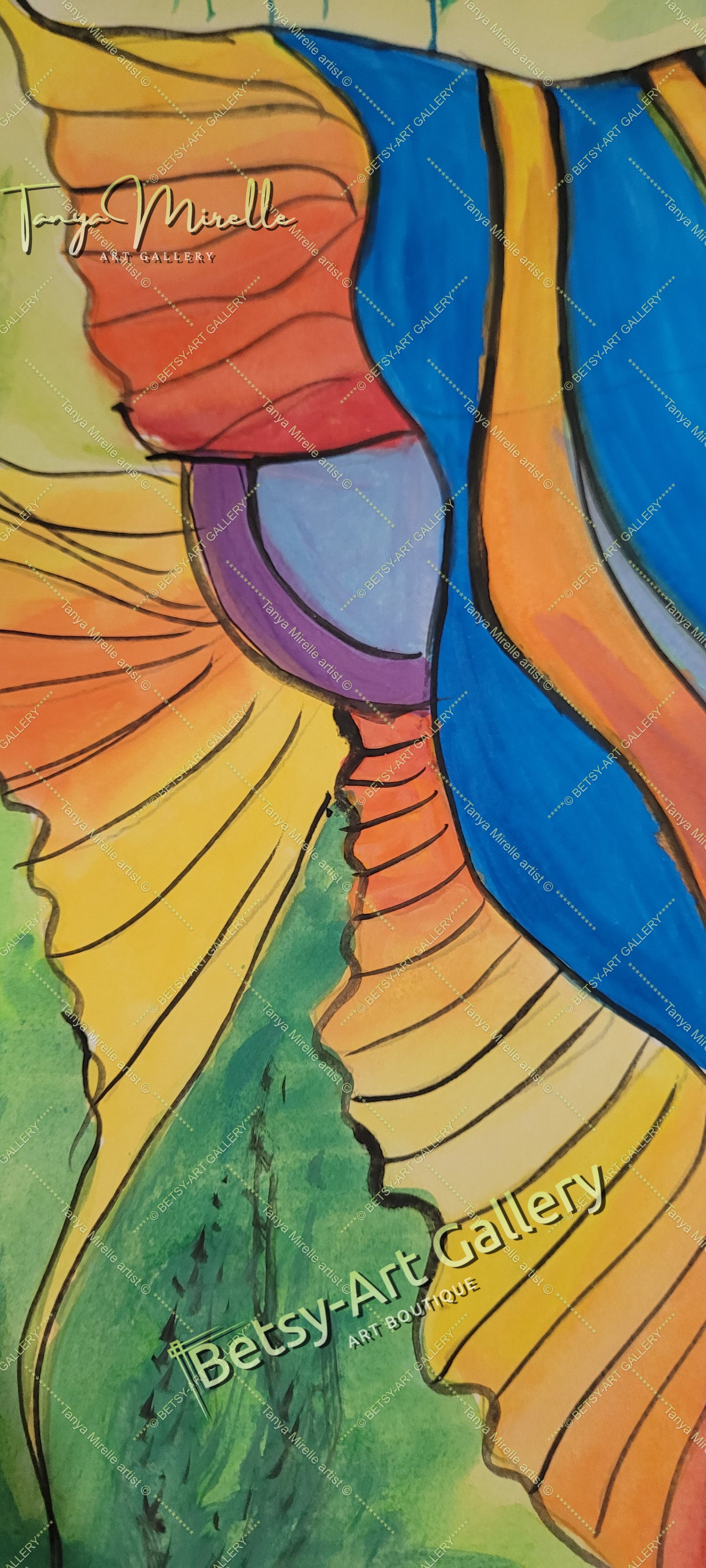 Vibrant Caribbean Fish Watercolor Painting - Tropical Wall Art No Frame abstract expressionism birthday gift Caribbean fish colorful painting fish painting marine life modern wall art nautical art ocean decor paper painting sea life painting small painting tropical art vibrant fish art wall art home decor watercolor art watercolor fish watercolor painting watercolor sea art