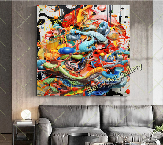 Minimalist Abstract Canvas Print - Modern Home Wall Art