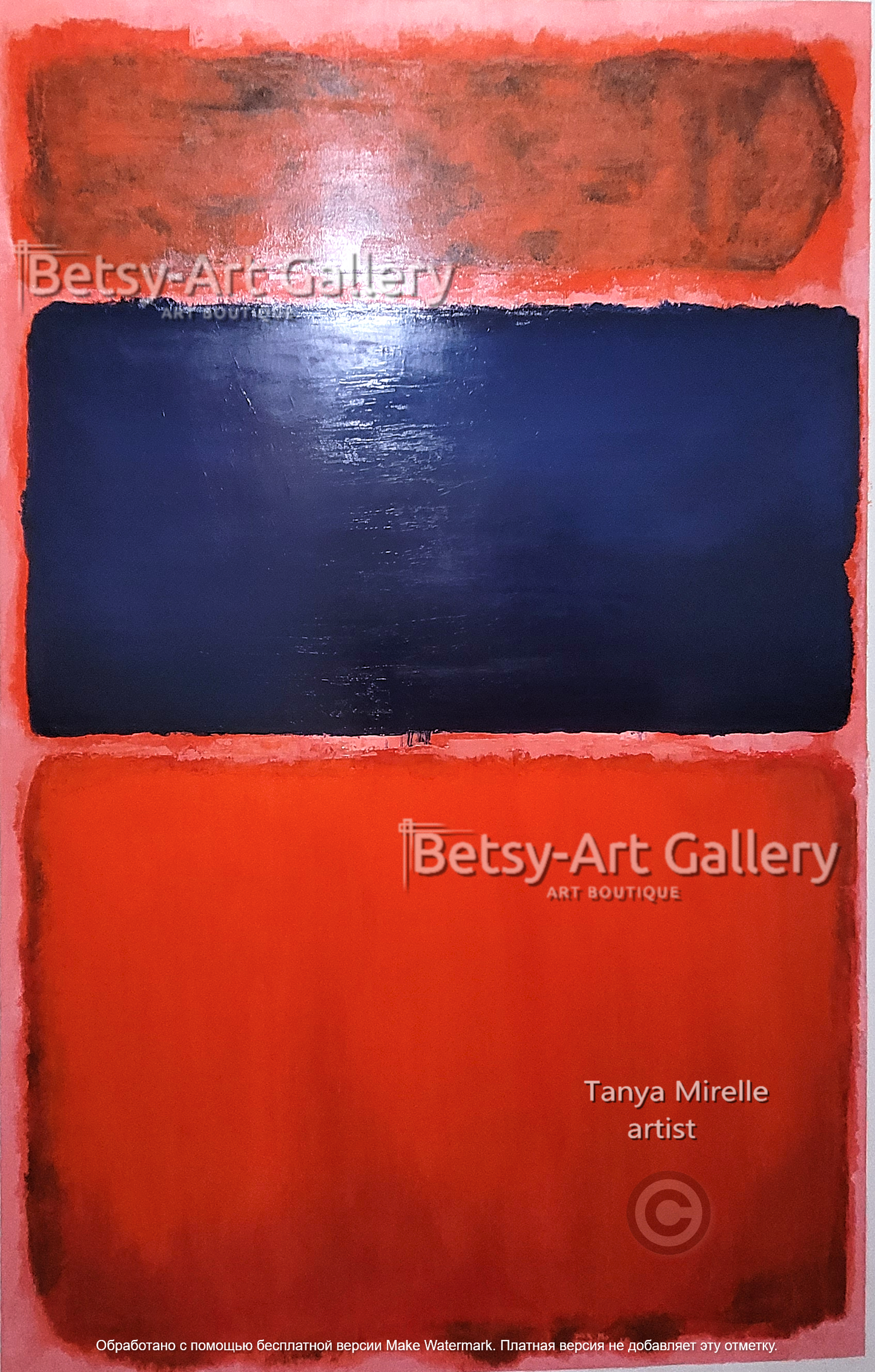 Mark Rothko Black Red Green - Modern Abstract Wall Art