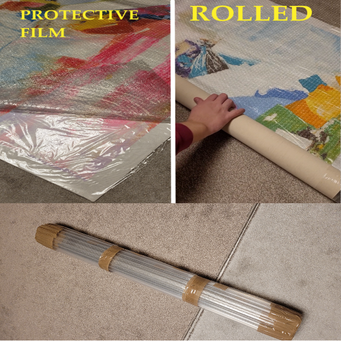 Abstract Painting - Modern Impasto Oil Painting on Canvas #4, No Frame abstract art abstract expressionism artistic gift blue abstract painting colorful painting contemporary painting creative painting dreamy art fine art gallery art gold painting handmade painting high-relief art home decor home office decor impasto oil painting kaleidoscope art large wall art living room art modern wall art multicolor abstract original artwork textured canvas thick paint strokes unique decor vibrant colors