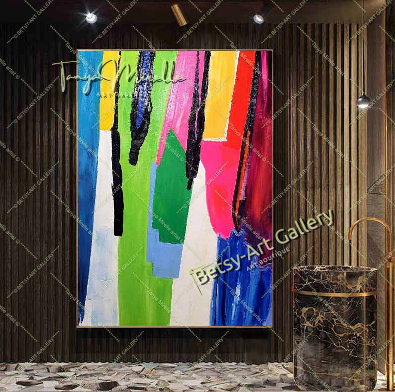 Colorful Modern Abstract Painting on Canvas #141