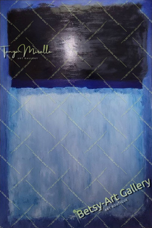 Mark Rothko Blue Black - Modern Abstract Wall Art