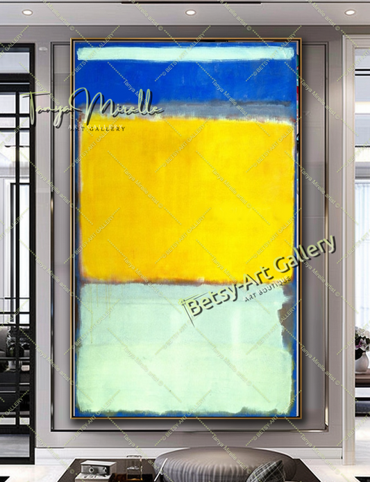 Mark Rothko Blue Yellow - Modern Abstract Painting