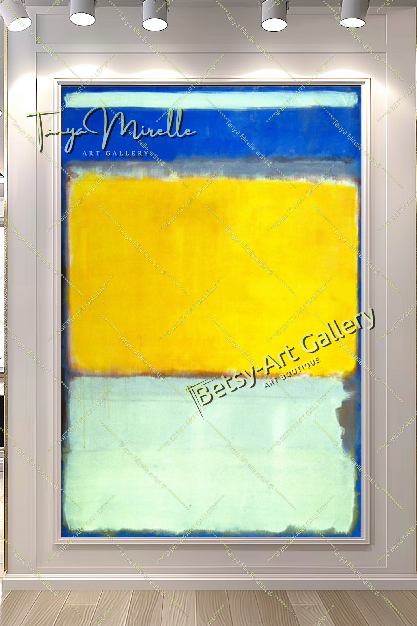 Mark Rothko Blue Yellow - Modern Abstract Painting