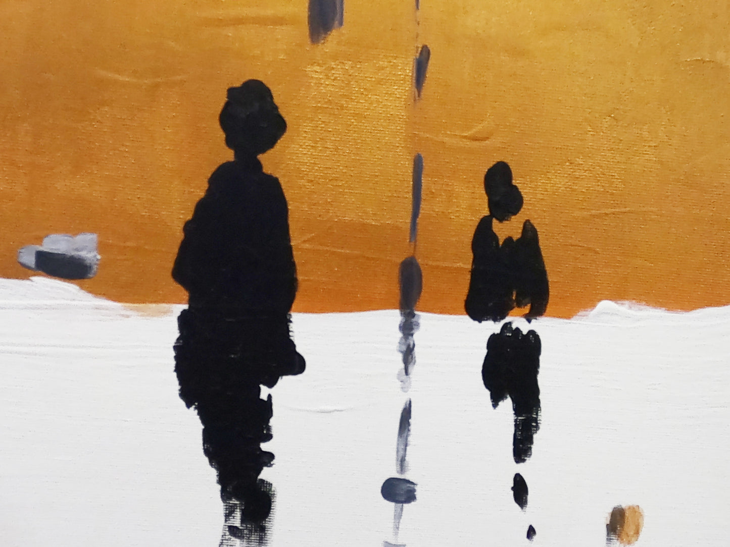 Gold Cityscape - Modern Abstract Painting #142