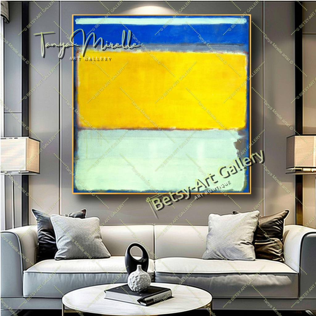 Mark Rothko Blue Yellow - Modern Abstract Painting