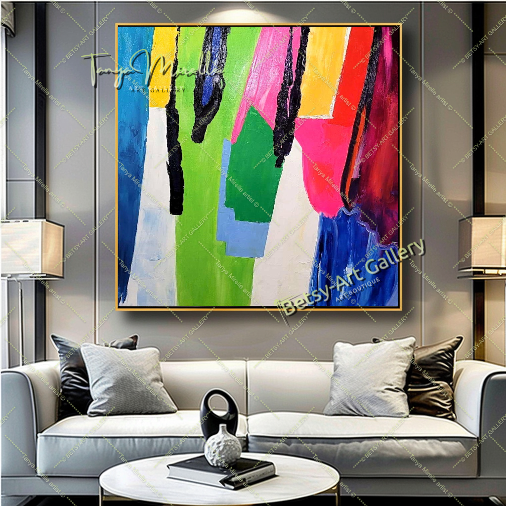 Colorful Modern Abstract Painting on Canvas #141