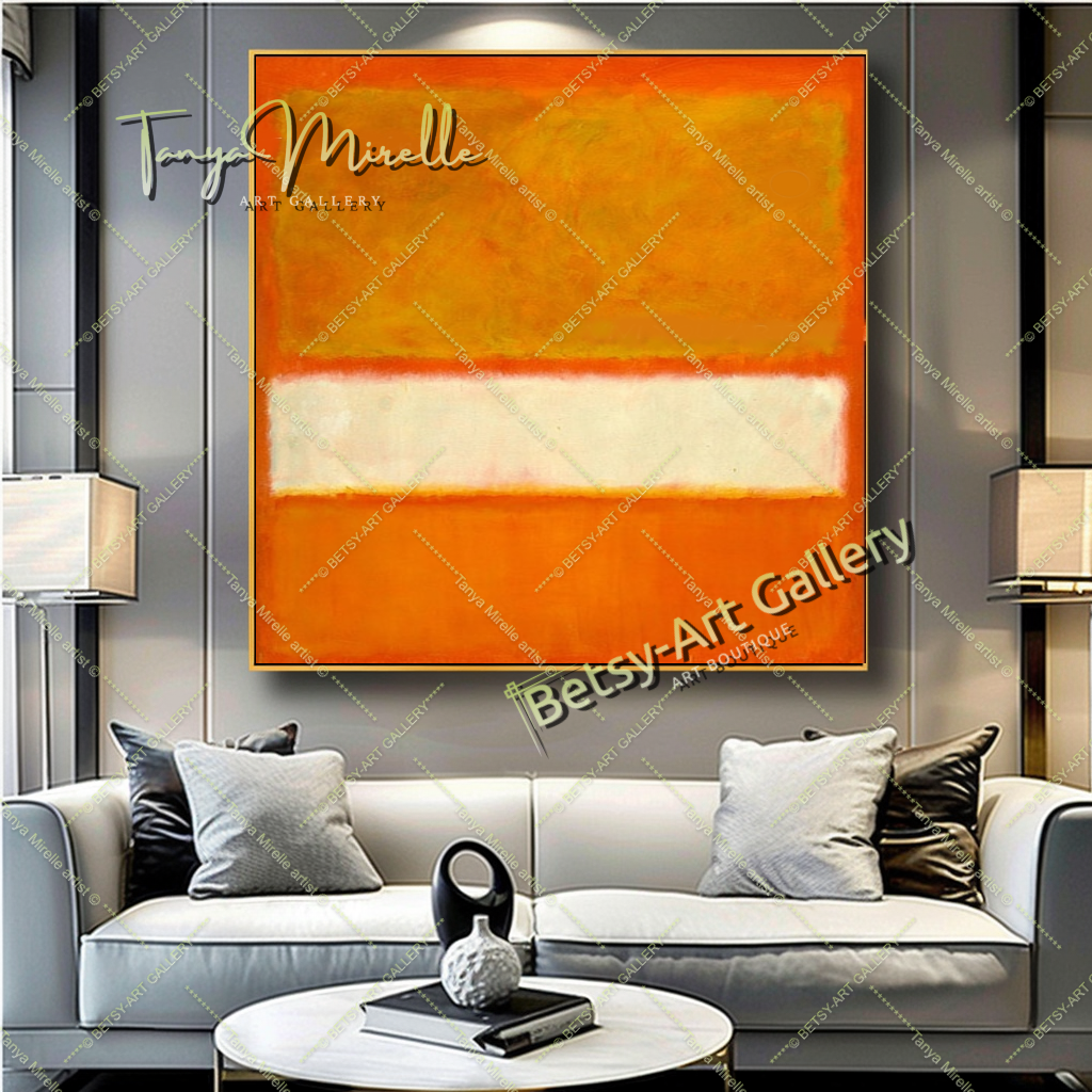 Mark Rothko Red Yellow - Modern Abstract Wall Art