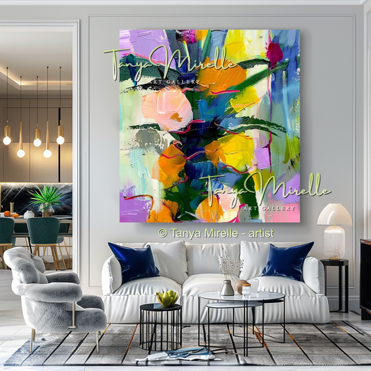 Tropical Radiance – Abstract Pineapple Textured Art #251