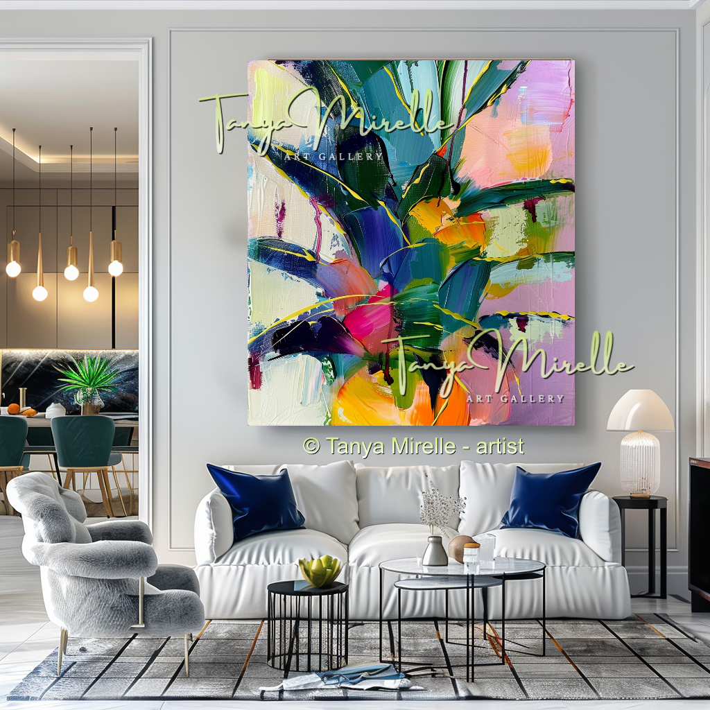 Tropical Radiance – Abstract Pineapple Textured Art #251