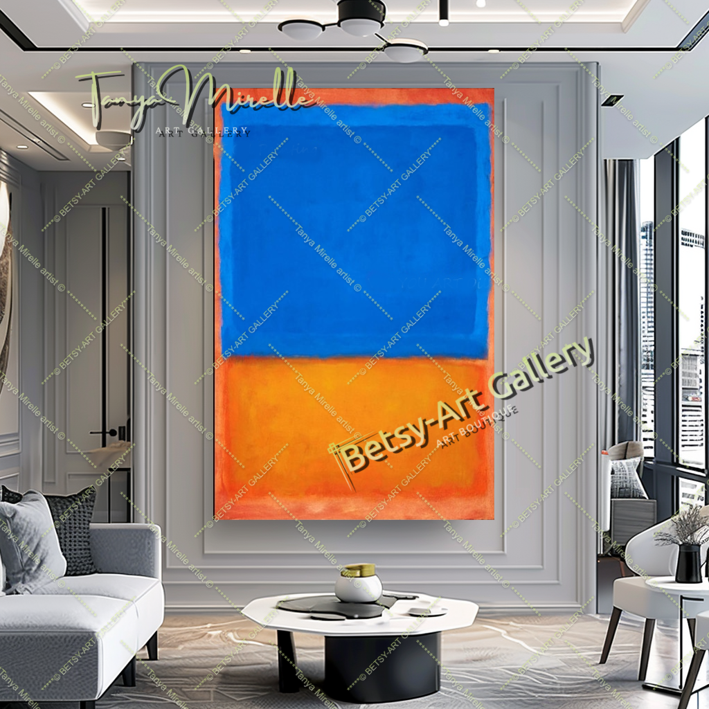 Mark Rothko Red Black - Modern Abstract Wall Art