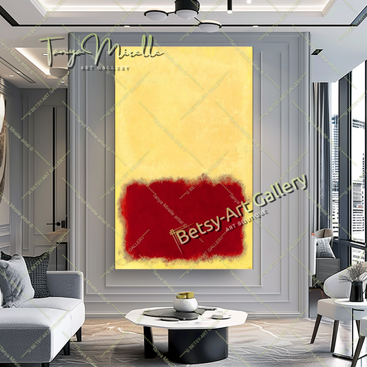 Red Yellow Mark Rothko Modern Abstract Paintings