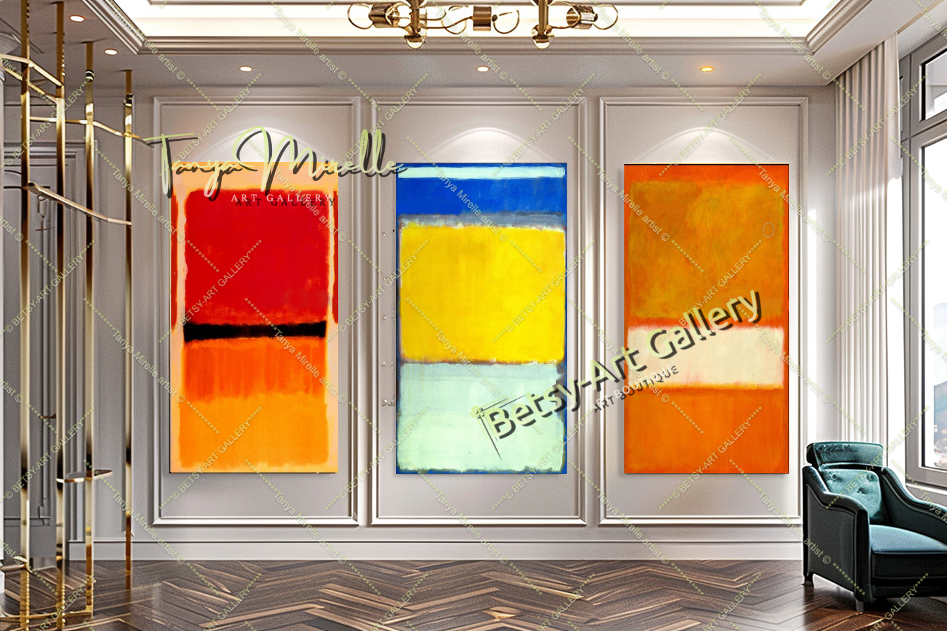 Mark Rothko Red Yellow - Modern Abstract Wall Art