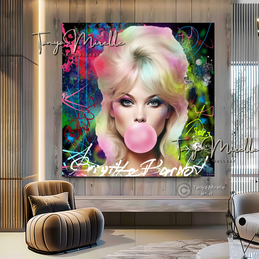 Colorful Marilyn Monroe Brigitte Bardot Bubble Gum Art, Pop Art Print B canvas print canvas wall art celebriti art giclée prints graffiti art print graffiti canvas graffiti canvas art iconic art portrait large canvas print large wall art Large Wall Art Decor merilyn monroe art print Merilyn Monroe painting modern abstract art modern art print pop art print print on canvas ready to hang canvas street art on canvas stretched canvas art wall art prints