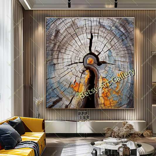 Abstract Tree Silhouette Art, Modern Nature Printed Canvas