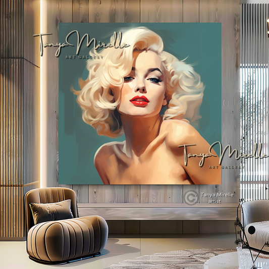 Charming Marilyn Monroe Art Print D canvas print canvas wall art celebreti art print giclée prints graffiti art print graffiti canvas graffiti canvas art hollywood art print large canvas print large wall art Large Wall Art Decor merilyn monroe art print Merilyn Monroe painting modern abstract art modern art print pop art print print on canvas ready to hang canvas street art on canvas stretched canvas art wall art prints watercolor art