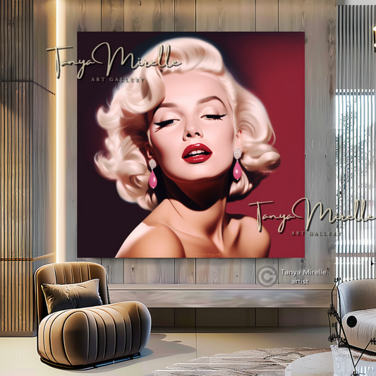 Charming Marilyn Monroe Art Print A canvas print canvas wall art celebreti art print giclée prints graffiti art print graffiti canvas graffiti canvas art hollywood art print large canvas print large wall art Large Wall Art Decor merilyn monroe art print Merilyn Monroe painting modern abstract art modern art print pop art print print on canvas ready to hang canvas street art on canvas stretched canvas art wall art prints watercolor art