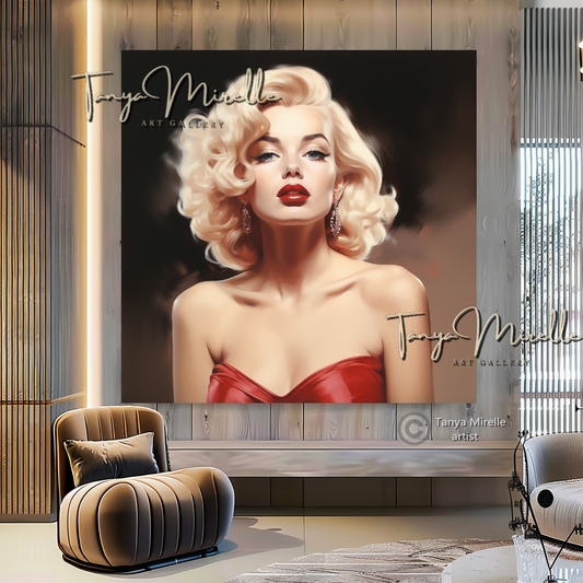 Elegance Marilyn Monroe Art Print D canvas print canvas wall art celebreti art print giclée prints graffiti art print graffiti canvas graffiti canvas art hollywood art print large canvas print large wall art Large Wall Art Decor merilyn monroe art print Merilyn Monroe painting modern abstract art modern art print pop art print print on canvas ready to hang canvas street art on canvas stretched canvas art wall art prints watercolor art