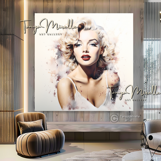 Celebrity Art Marilyn Monroe, Modern Art Print B canvas print canvas wall art celebreti art print giclée prints graffiti art print graffiti canvas graffiti canvas art hollywood art print large canvas print large wall art Large Wall Art Decor merilyn monroe art print Merilyn Monroe painting modern abstract art modern art print pop art print print on canvas ready to hang canvas street art on canvas stretched canvas art wall art prints watercolor art