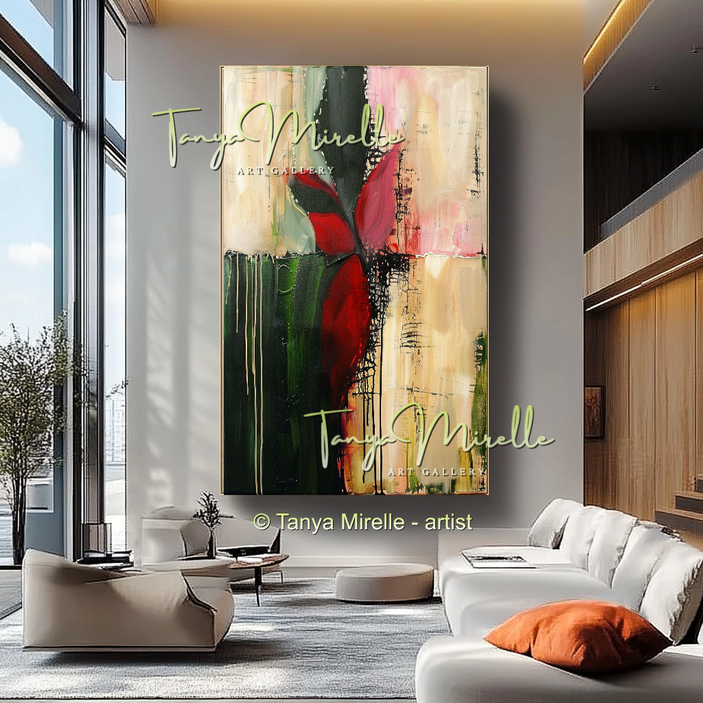 Minimalist Abstract Oil Painting with Textured Finish #212