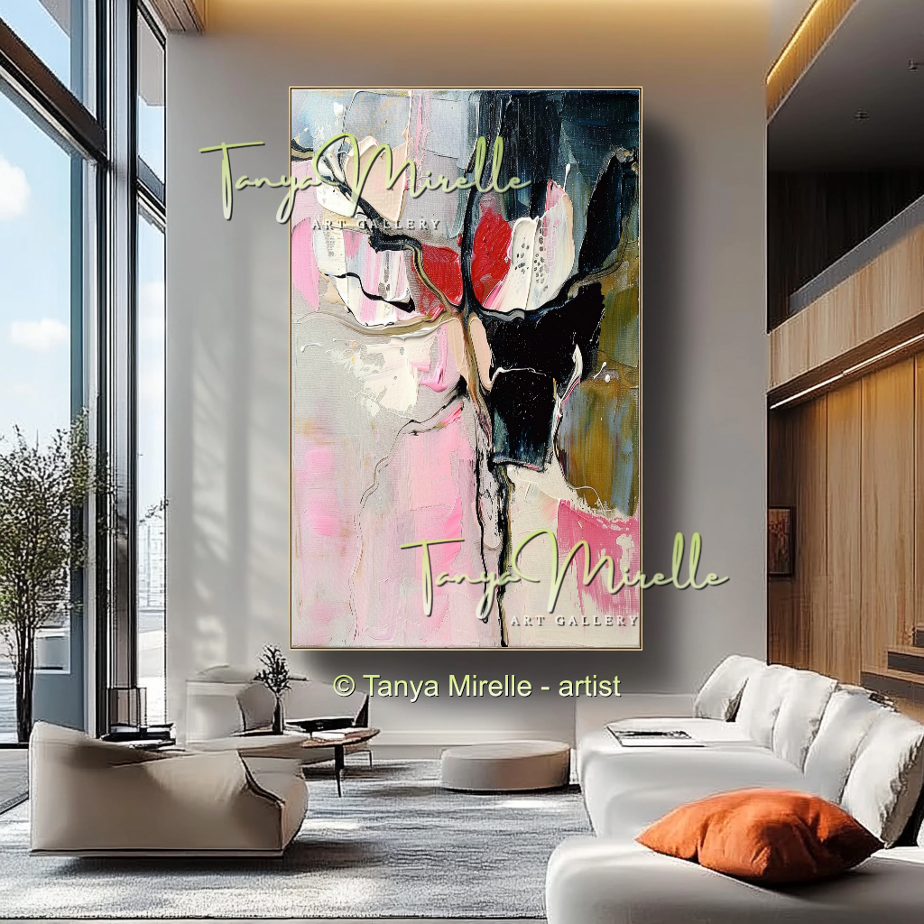 Abstract Painting on Canvas, Contemporary Wall Art #206