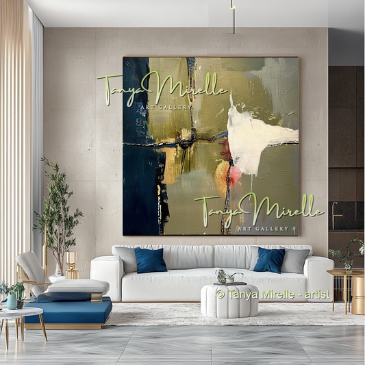 Modern Impasto Wall Art on Canvas - Abstract Painting #188