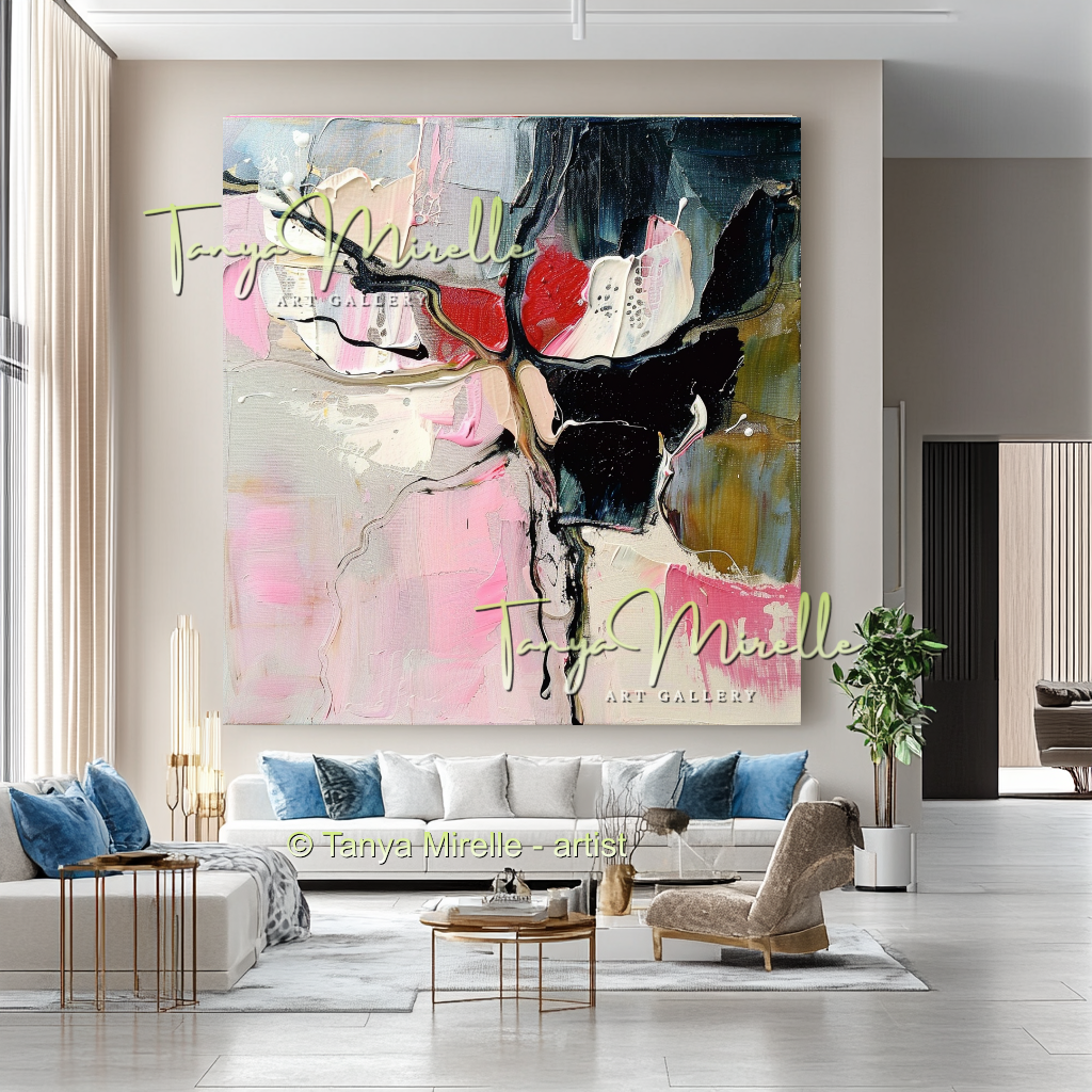 Abstract Painting on Canvas, Contemporary Wall Art #206