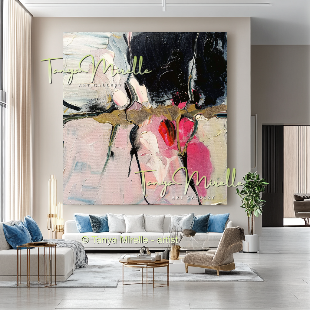 Abstract Painting on Canvas, Contemporary Wall Art #206