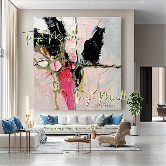 Abstract Painting on Canvas, Contemporary Wall Art #206