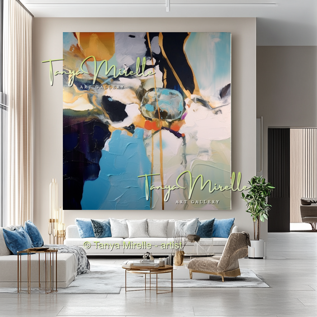 Decorative Abstract Modern Oil Painting on Canvas #239