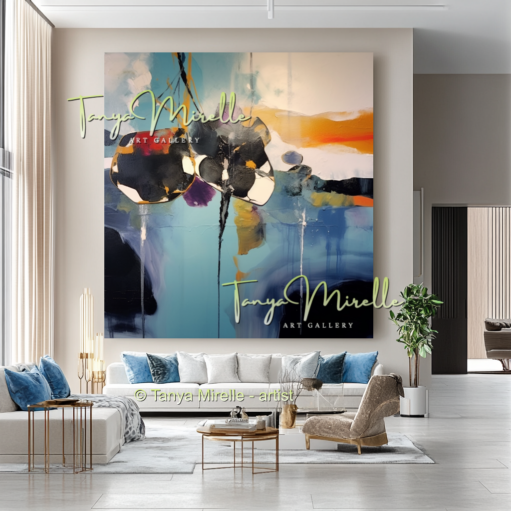 Decorative Abstract Modern Oil Painting on Canvas #239