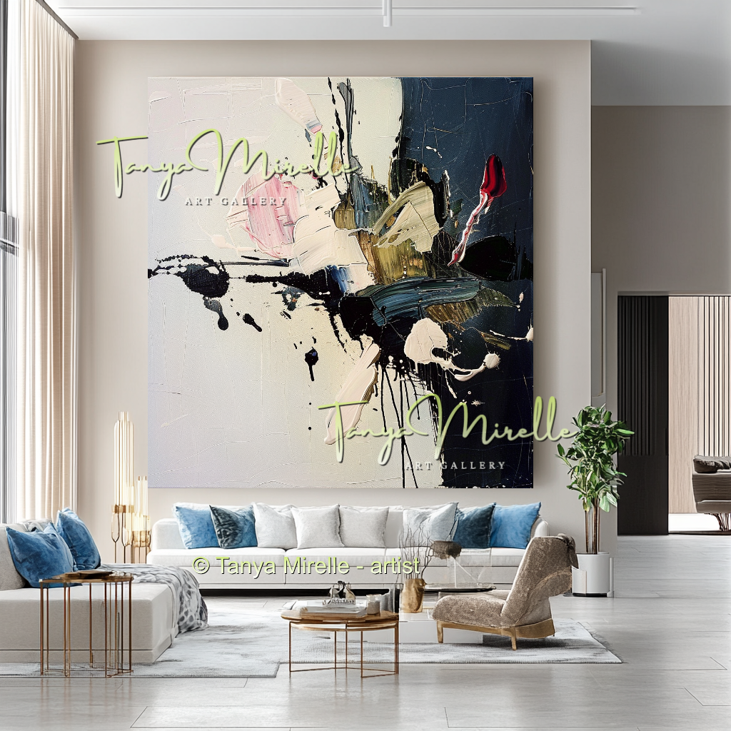 Abstract Painting on Canvas, Contemporary Wall Art #206