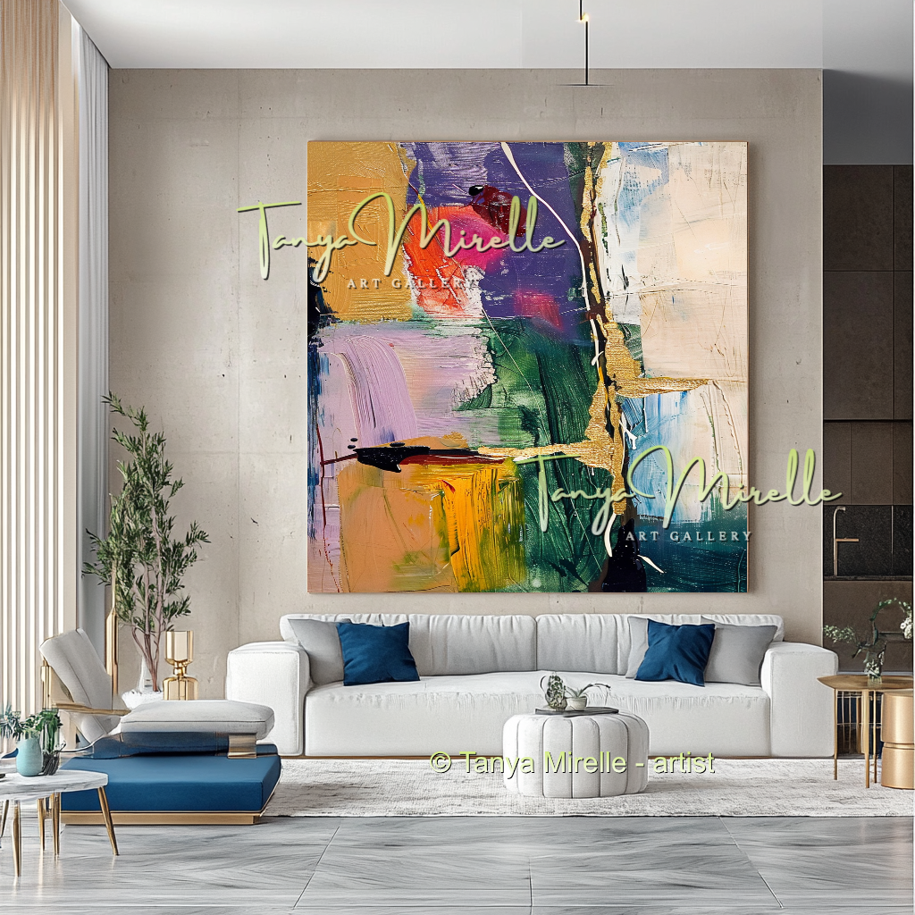 Bold Abstract Impasto Painting - Modern Wall Art #165
