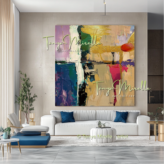 Bold Abstract Impasto Painting - Modern Wall Art #165