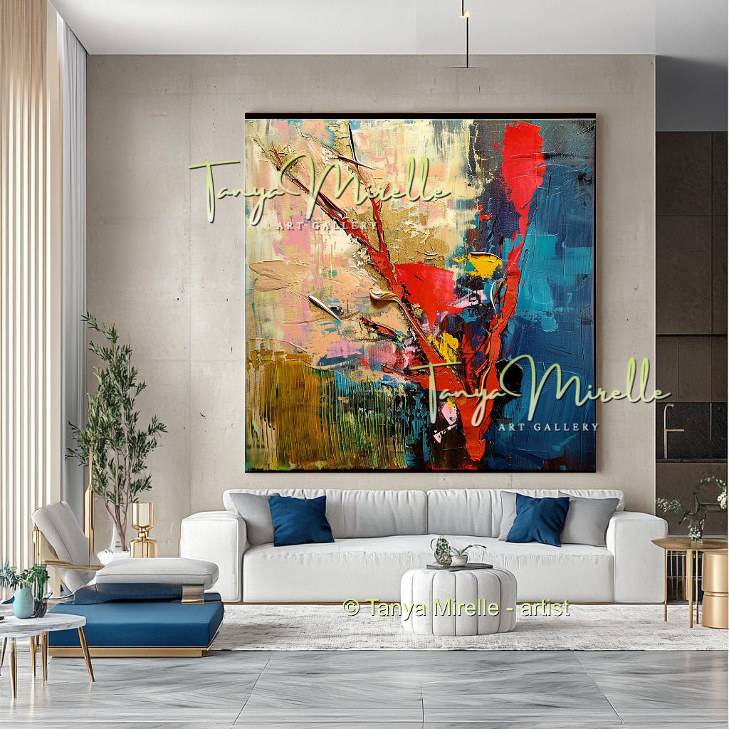 Red Coral - Underwater Abstract Modern Wall Art #168