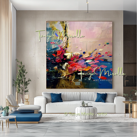 Red Coral - Underwater Abstract Modern Wall Art #167