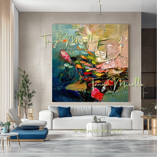 Red Coral - Underwater Abstract Modern Wall Art #169