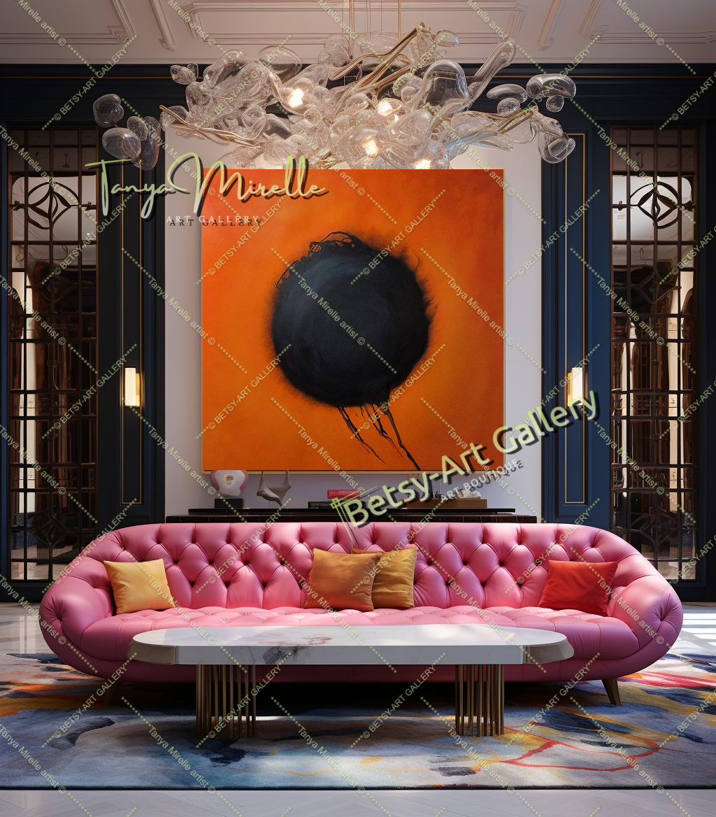 ''Any Fire Flower'' Abstract Art by Otto Piene, Modern Wall Art