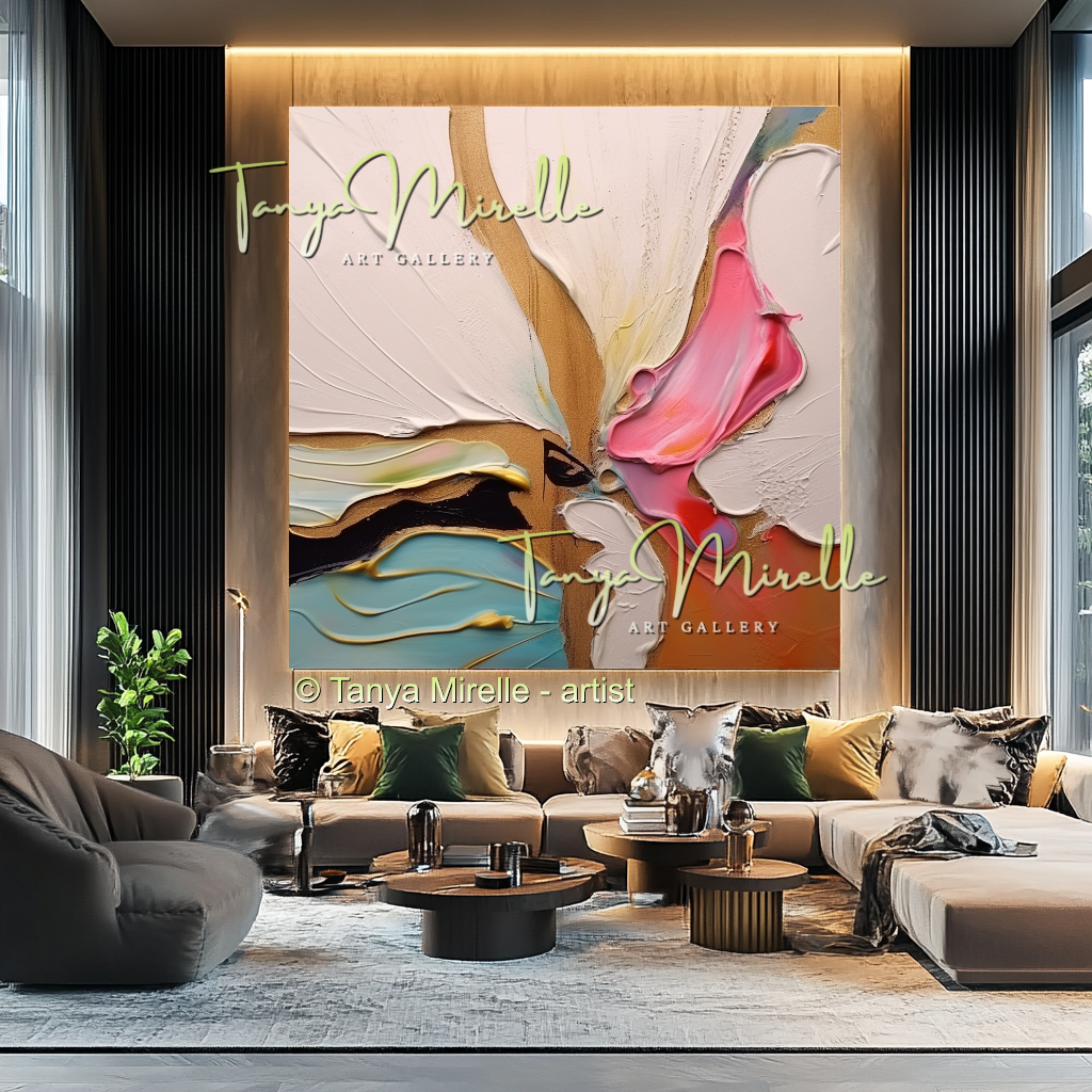 Large Textured Abstract Wall Art, Original Oil Painting #232