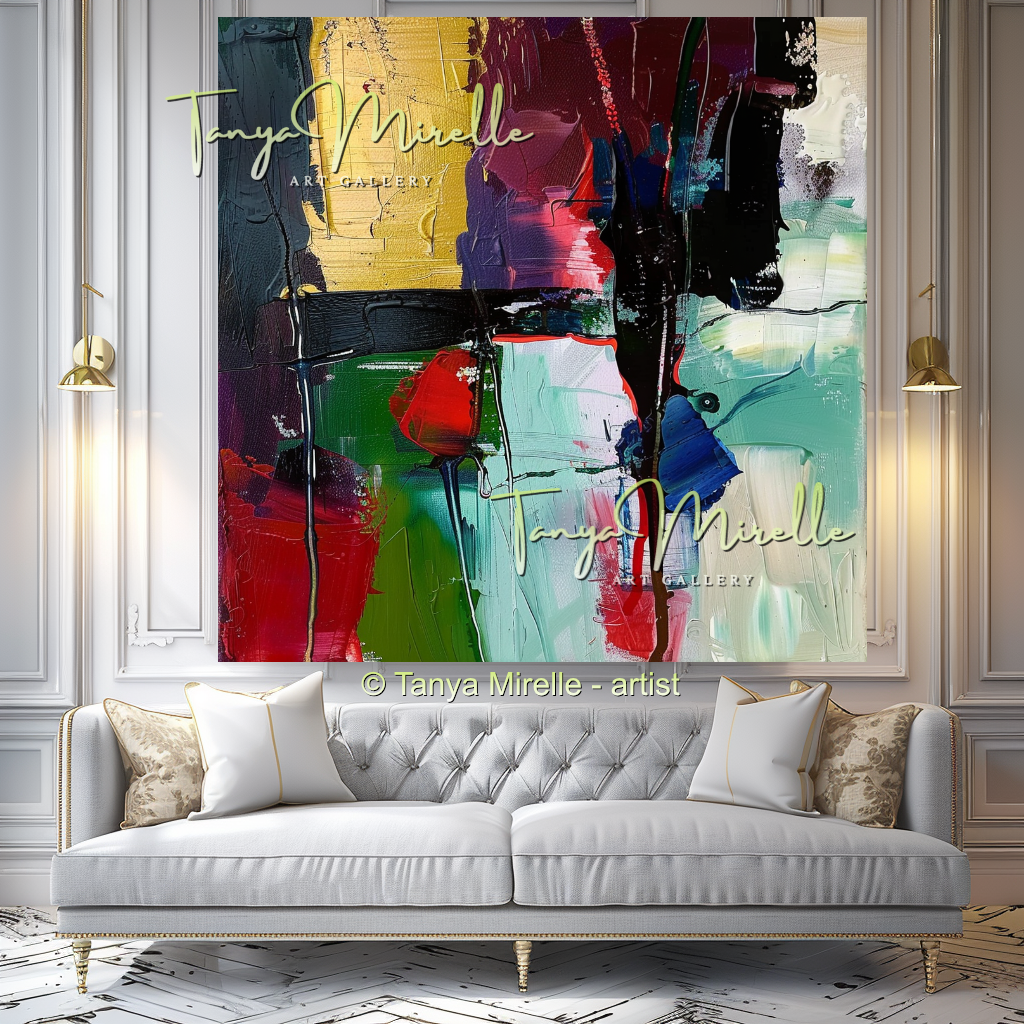 Deep Colors Vibrant Modern Wall Art #152