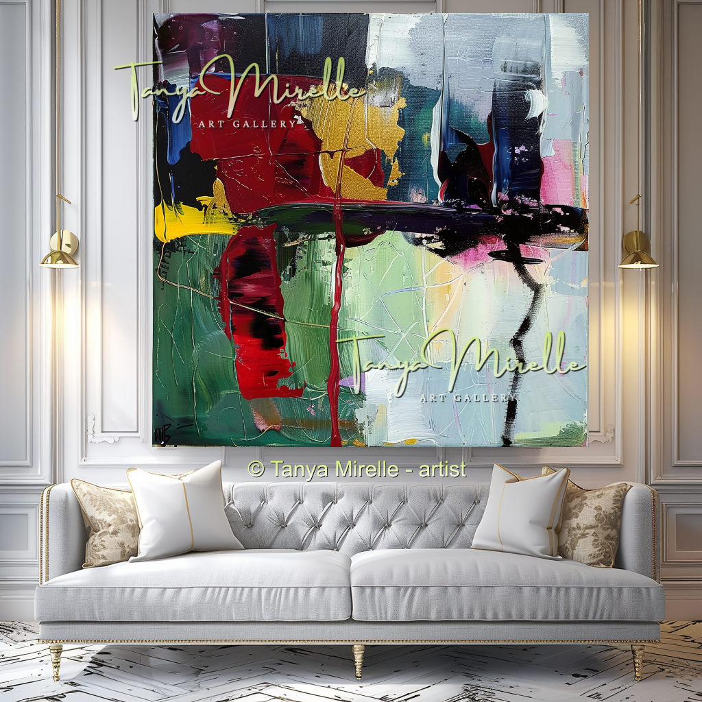 Deep Colors Vibrant Modern Wall Art #152