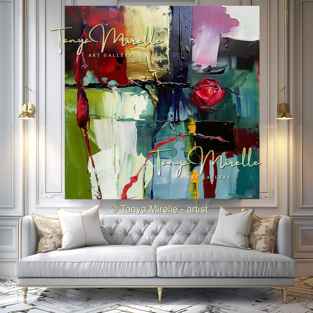 Deep Colors Vibrant Modern Wall Art #152