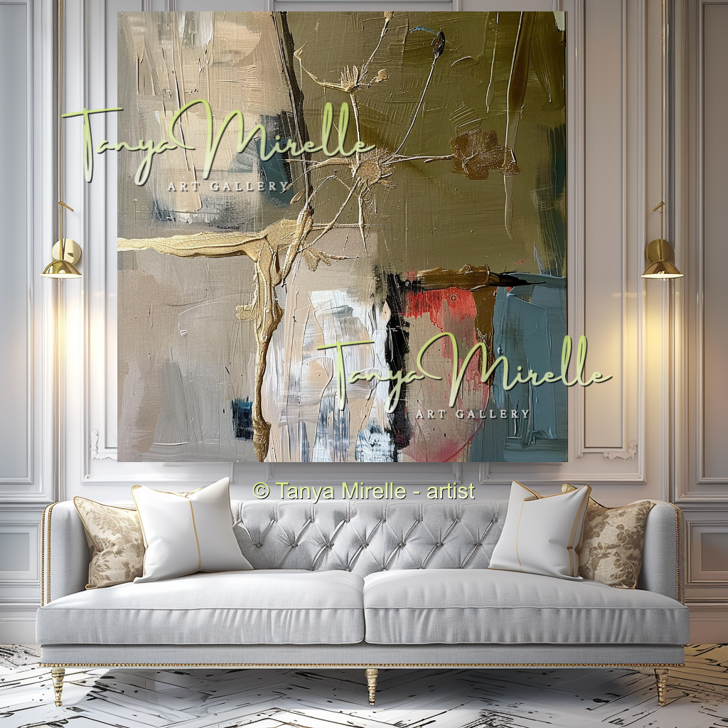 Bold Textured Canvas for Living Room #325