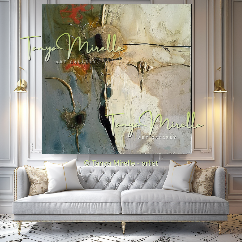 Bold Textured Canvas for Living Room #325