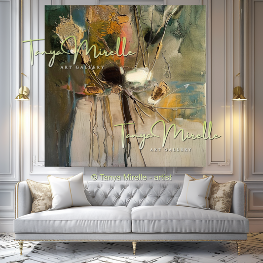 Bold Textured Canvas for Living Room #325