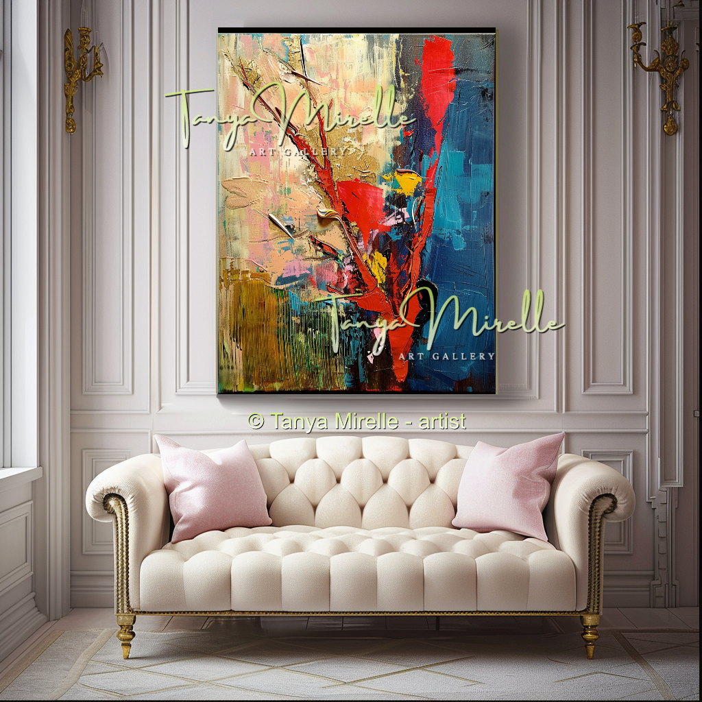 Red Coral - Underwater Abstract Modern Wall Art #168