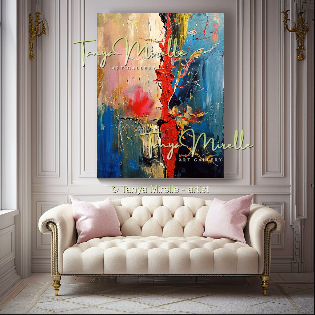 Red Coral - Underwater Abstract Modern Wall Art #168
